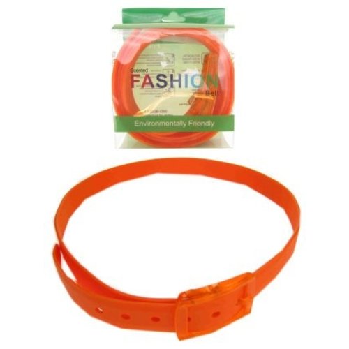Mooie fluor oranje disco riem 130 cm