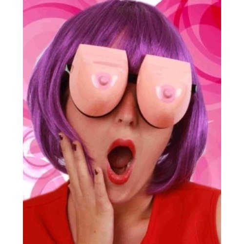 Grappige bril met borsten