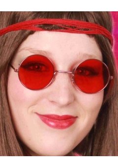 Hippiebril rood