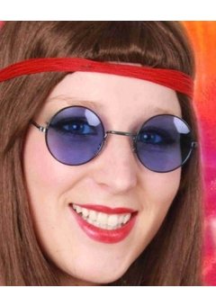 Hippiebril blauw