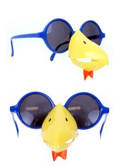 Kippen bril met blauw montuur