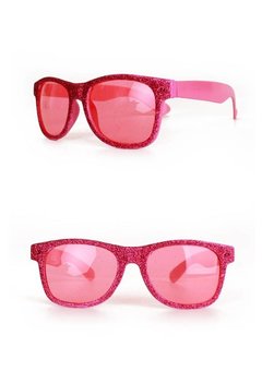 Glitter bril roze