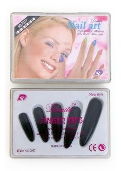 Nagels zwart extra lang