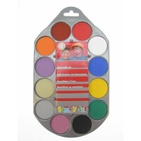 Schminkpallet 12 kleuren aqua