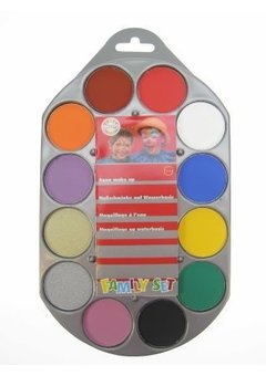 Schminkpallet 12 kleuren aqua