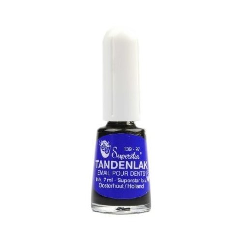 Superstar tanden lak zwart met kwastje 7 ml