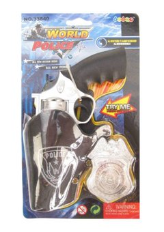 Pistool met holster en badge Kevin