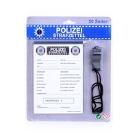 Polizei strafzettel + Bleistift flöte