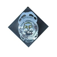 Grappige inspector badge tieten op speld
