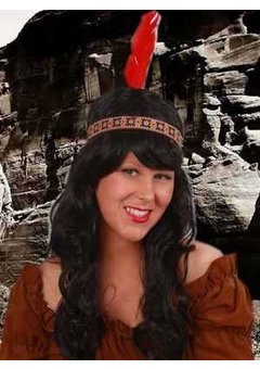 Indianenband met rode veer