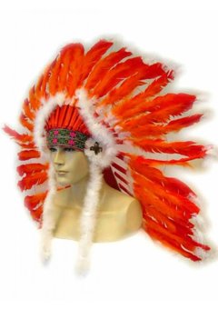 Grote indianentooi rood en oranje