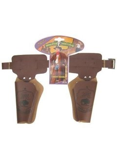 Cowboyholster dubbel bruin 90cm
