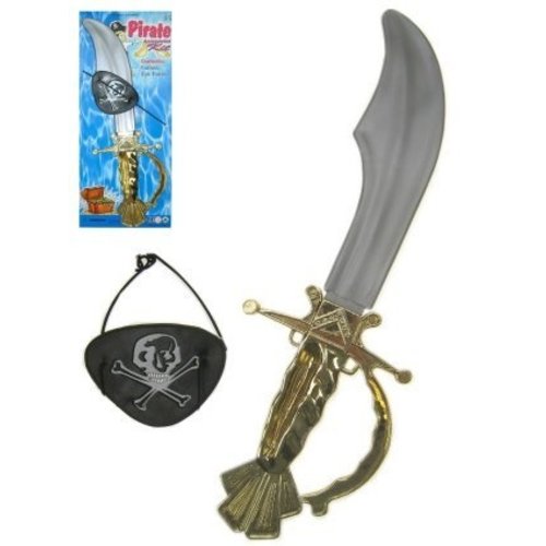 Klein piratenzwaard met ooglapje