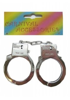 Handboeien plastic in zilver