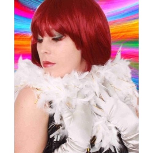 Mooie wit gouden boa van 180 cm en 50 grams.