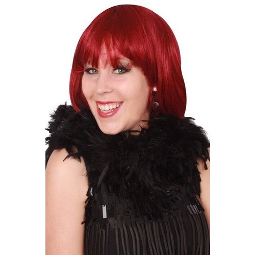 Mooie zwarte boa van 180 cm en 50 gr.