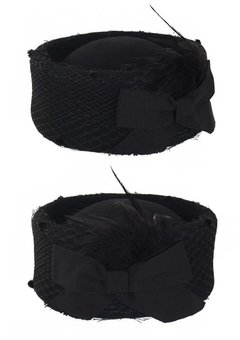 Wolvilt hoed dames hoogmodel