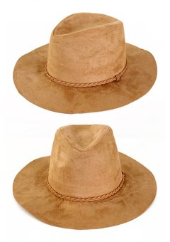 Cowboyhoed beige suede