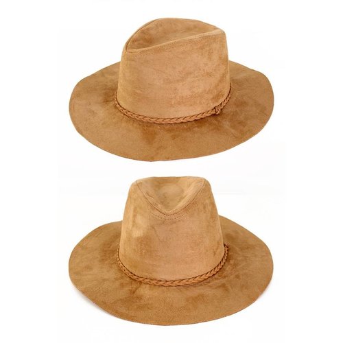 Mooie cowboyhoed beige suede