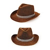 Cowboyhoed glitter goud