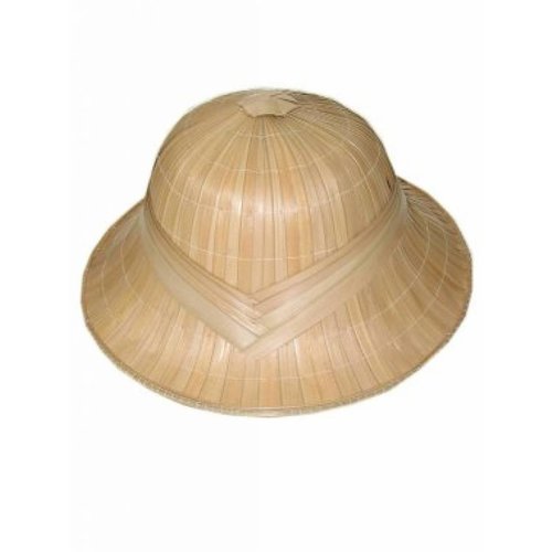 Mooie safari helm van hard stro