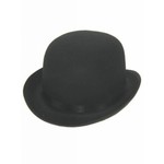 Mooie zwarte Engelse bolhoed unisex