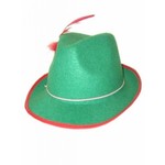 Leuke groene Beierse hoed met bloem