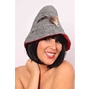 Grijs Beiers hoedje met veer