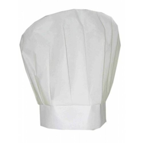 Mooie witte koksmuts voor volwassenen