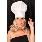 Mooie witte koksmuts voor volwassenen