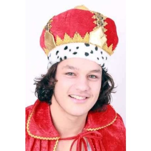Mooie koningskroon Willem stof one size