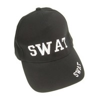 Ruige zwarte SWAT pet Niels