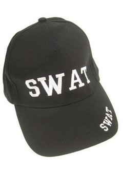 Zwarte SWAT pet Niels