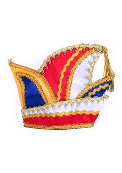 Mini Prinsenmuts in rood geel blauw