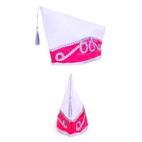 Leuke roze witte prinsen muts in one size