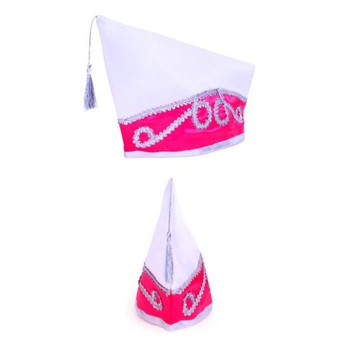 Leuke roze witte prinsen muts in one size