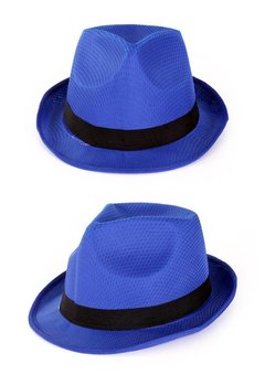 Blauw gleufhoedje Johnny