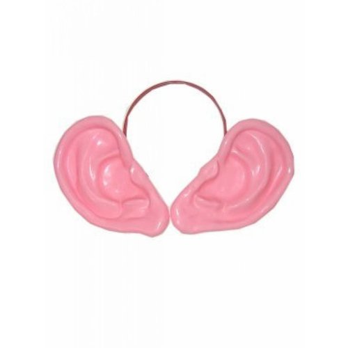 Leuke tiara met grote roze Dombo oren