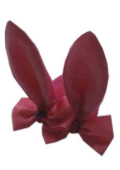 Handige haarclip met roze bunny oortjes