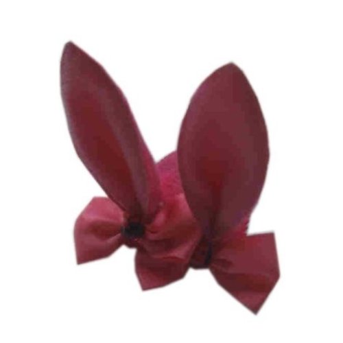 Mooie handige haarclip met roze bunny oortjes