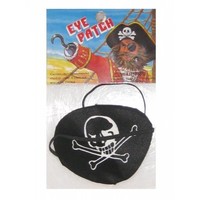 Leuke zwarte ooglap¨piraat met doodskop print