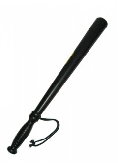 Zwarte politie knuppel plastic 53cm