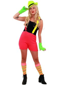Roze gebreide broek