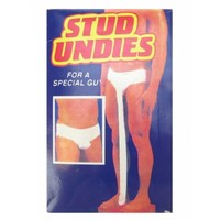 Grappige super lange onderbroek in wit