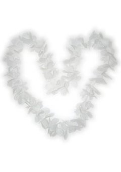 Hawaii bloemenslinger wit