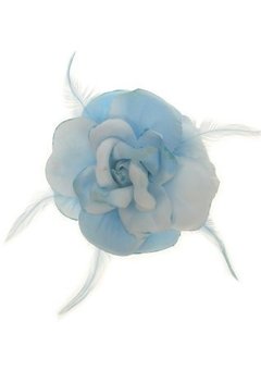 Lichtblauwe bloem met glitters