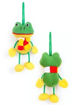 Kikkertje Patrick 11 cm met das