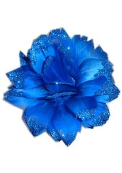 Blauwe bloem met glitters