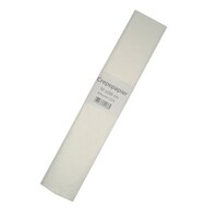 Mooi wit crêpe papier 250 x 50 cm.