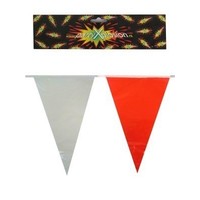 Mooie vlaggenlijn 20 rood witte vlaggen 10mtr